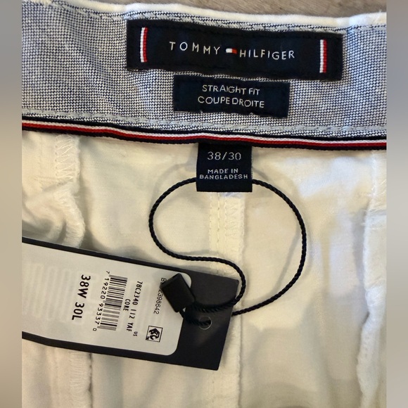 Tommy Hilfiger White Chino Pants Men’s 38x30 NWT Classic Fit - Picture 5 of 5